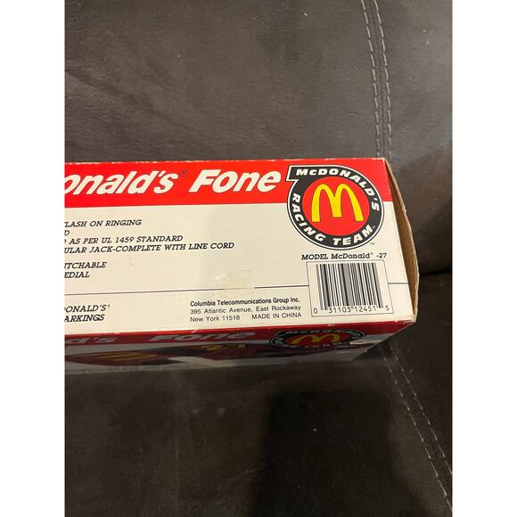 VINTAGE McDonalds Racing Team Telephone Bill Elliot Fone #94 Columbia Tel-Com - Picture 4 of 5